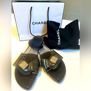 Chanel Jelly Interlocking Sandals